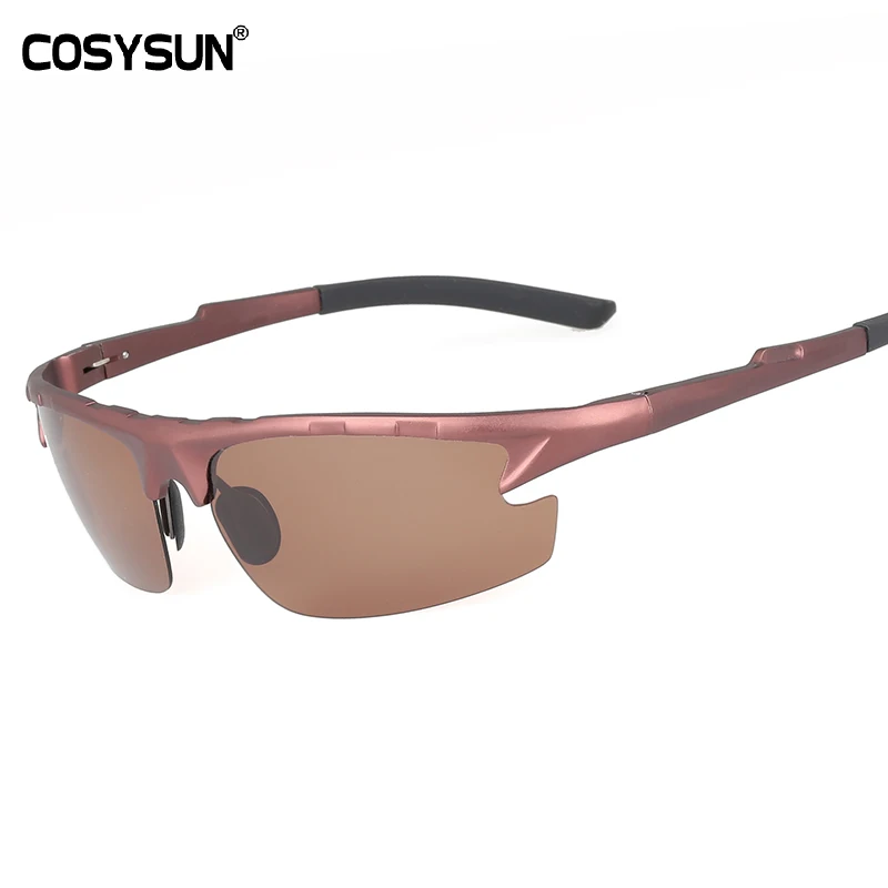 Kaufen 2018 männer Polarisierte Sonnenbrille aluminium magnesium legierung Fahren Pilot Armee Marke Brillen Brille Halb Rand oculos sonnenbrille