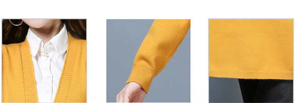 2019 карман Сладкий Свободный вязаный Новый Модный высококачественный трикотаж простой стиль осень зима свитер женский кардиган женский