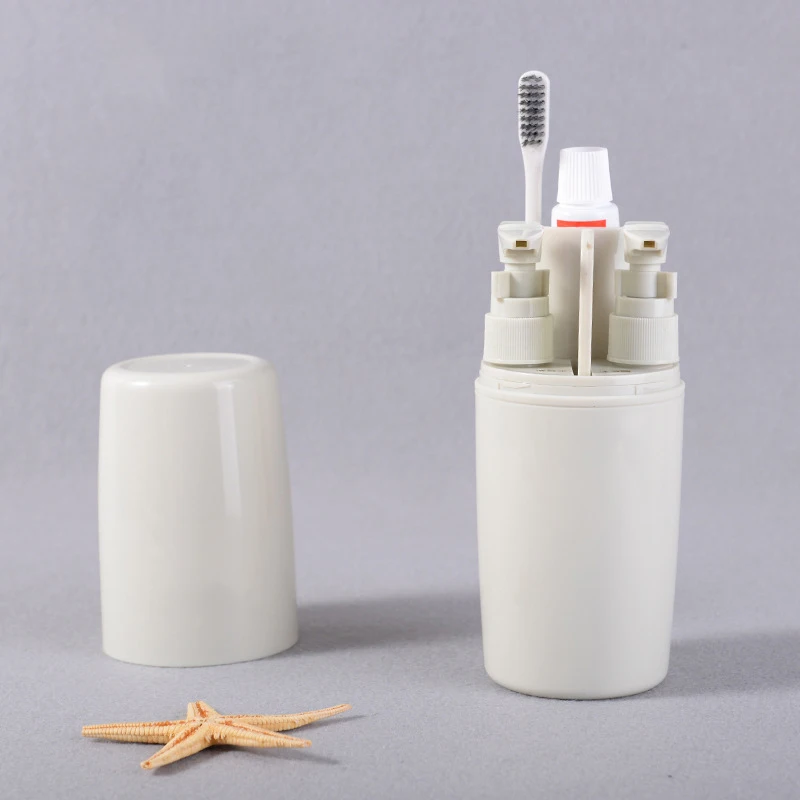 

Travel Toothbrush Toothpaste Holder Washing Cup Shampoo Shower Storage Box MYDING