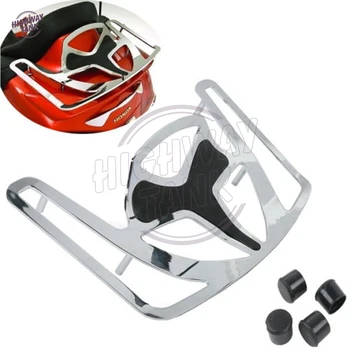 

Chrome CNC Aluminum Motorcycle Rear Trunk Luaggage Rack Rubber Non-slip case for Honda Goldwing GL1800 2001-2013