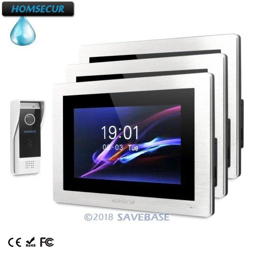 

HOMSECUR 7" Wired Video&Audio Home Intercom + Motion Detection+ Memory Monitor for Apartment BC031-B + BM714-S