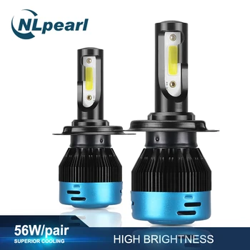 

NLpearl 2x 10000LM H4 LED Headlight Bulbs H7 Led H4 H1 H3 H11 H13 HB4 HB5 9004 9005 9006 9007 12V 24V Car Light Bulbs 56W 6500K