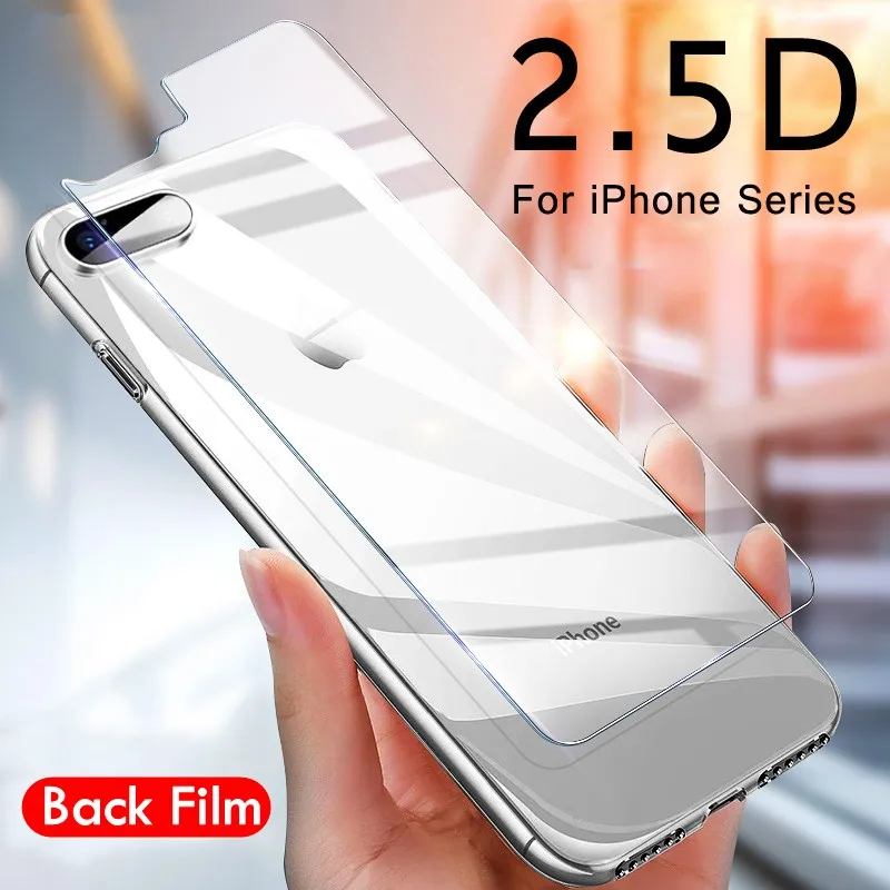 2 шт для задней панели из закаленного стекла iPhone 12 11 Pro X XS MAX XR 7/6/6S/8 Plus SE 2020 5 5s