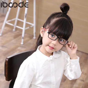 

iboode Kids Glasses Frame Ultralight Baby Children Soft Frame Goggle Detachable Plain Glasses Eywear Fashion Oculos Gafas De Sol