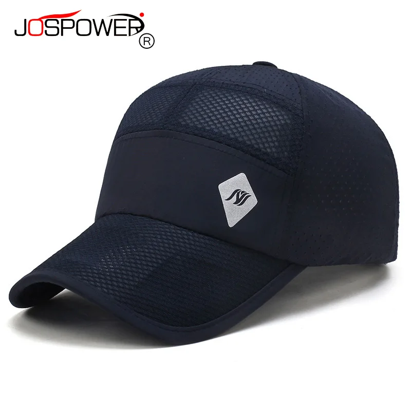 

JOSPOWER Breathable Mesh Fabric Cap 2017 New Fashion Dad Hat Traveling Hats Soft Baseball Cap for Men bone masculino