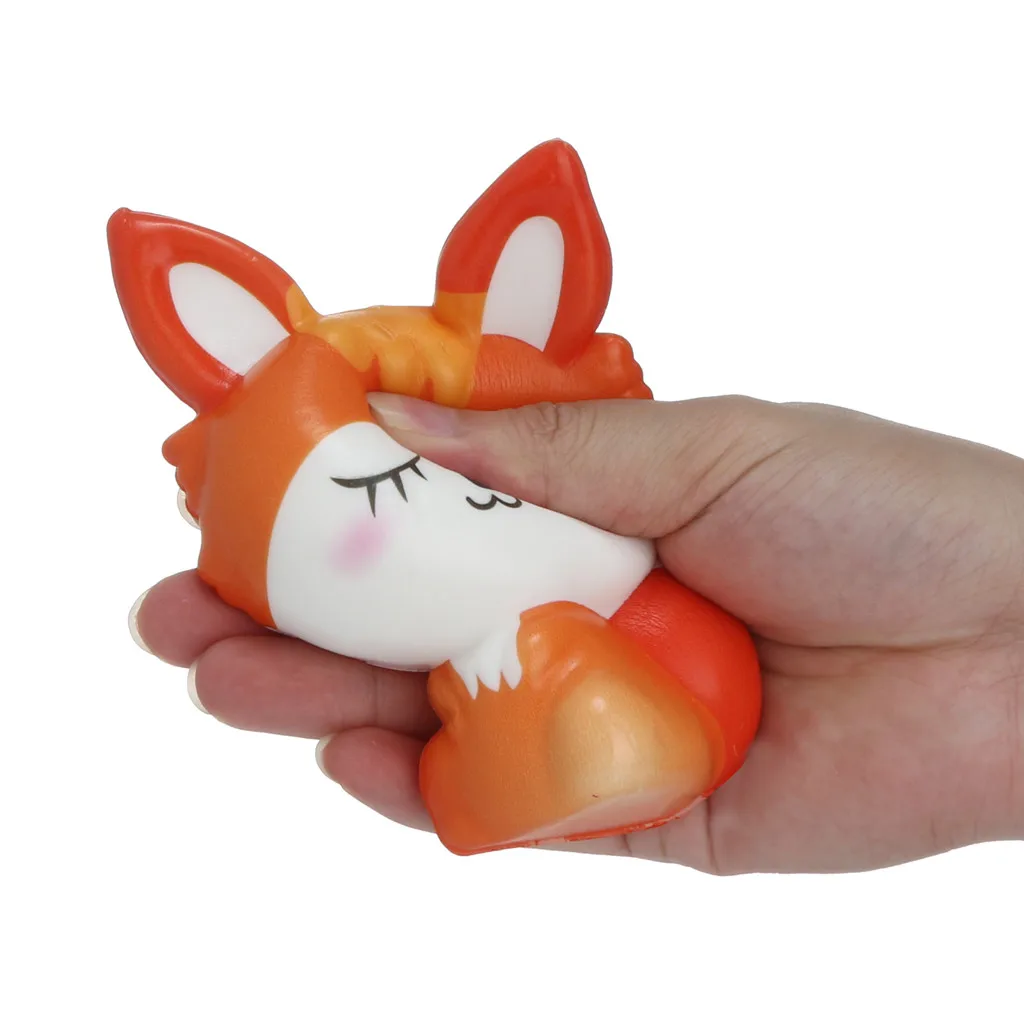 Игрушка для декомпрессии милые и мягкие Kawaii Fox медленно восстанавливающий крем ароматизированные игрушки для снятия стресса подарки Уникальные игрушки