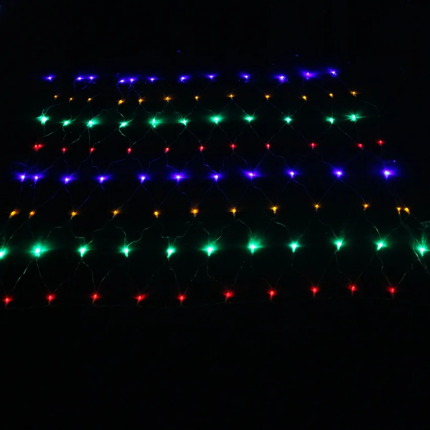 Светодиодный чистая светильник 3 м х 2 м 6x4 светодиодный сетка Фея светильник Рождество 110/220V вечерние свадебные год гирлянда на открытом воздухе украшения сада - Испускаемый цвет: Multi color