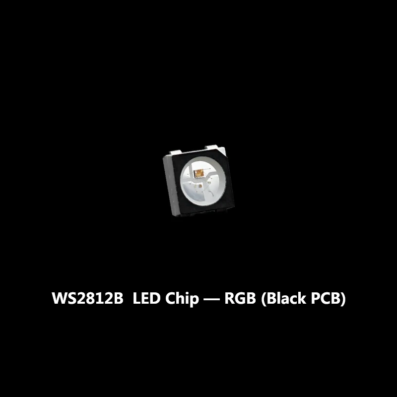 10~ 1000 шт. WS2812B RGB светодиодный чип черный/белый версия SK6812 RGB/RGBW/WWA 3535/5050 SMD индивидуально адресуемый светодиодный чип пикселей - Испускаемый цвет: WS2812B Black