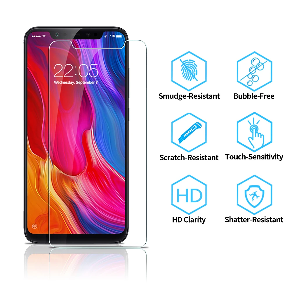 1 шт xiaomi mi 8 Стекло xiaomi 8 Защита экрана 3X более прочная 9H Передняя пленка защита ESR xiaomi mi 8 SE закаленное стекло