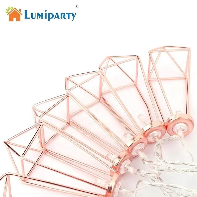LumiParty 1 5 м/3 м светодиодная гирлянда из розового золота с бриллиантами