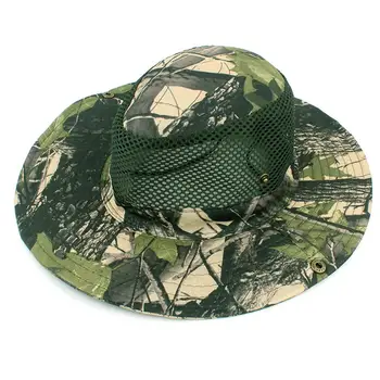 

Outdoor Sports Men & Women's Fishing Hat Camouflage Bucket Hat Fisherman Camo Ripstop Jungle Bush Hats Boonie Military Unisex