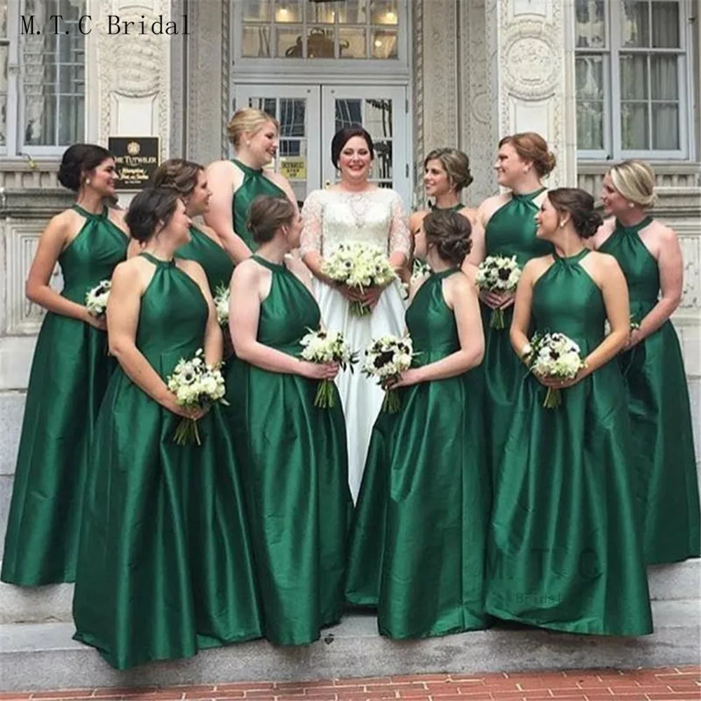 forest green dress bridesmaid