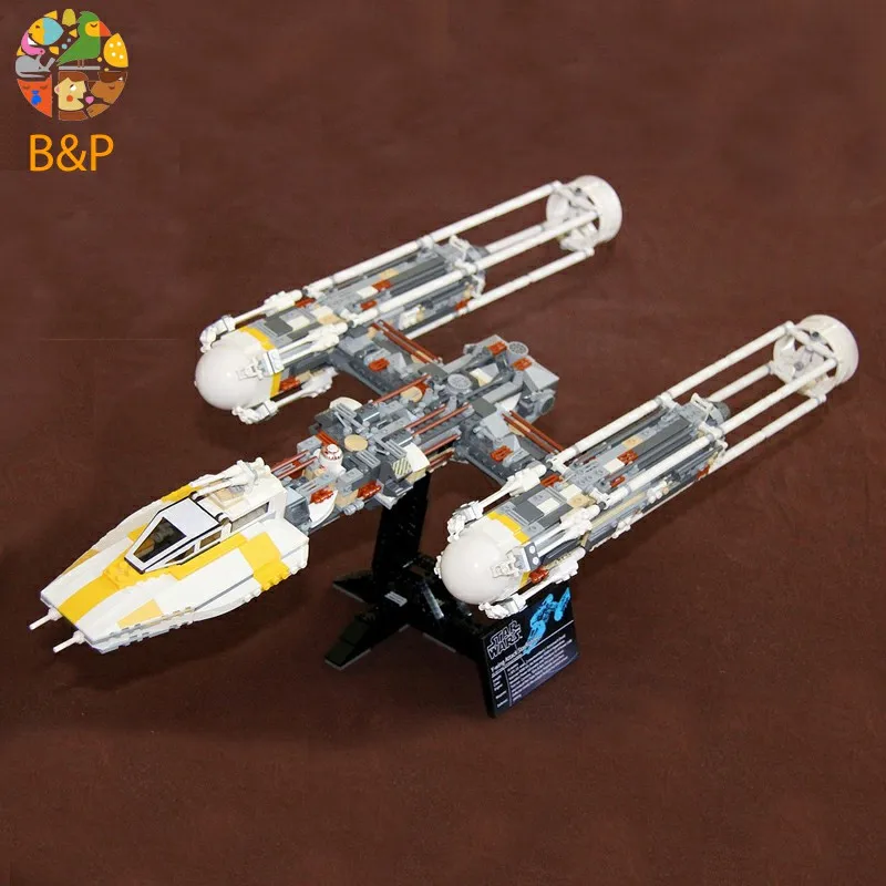 

05040 1550PCS Star wars Series The Y Star wing Attack fighter Model Building Block Brick Kits Toys For Children 10134 Gift