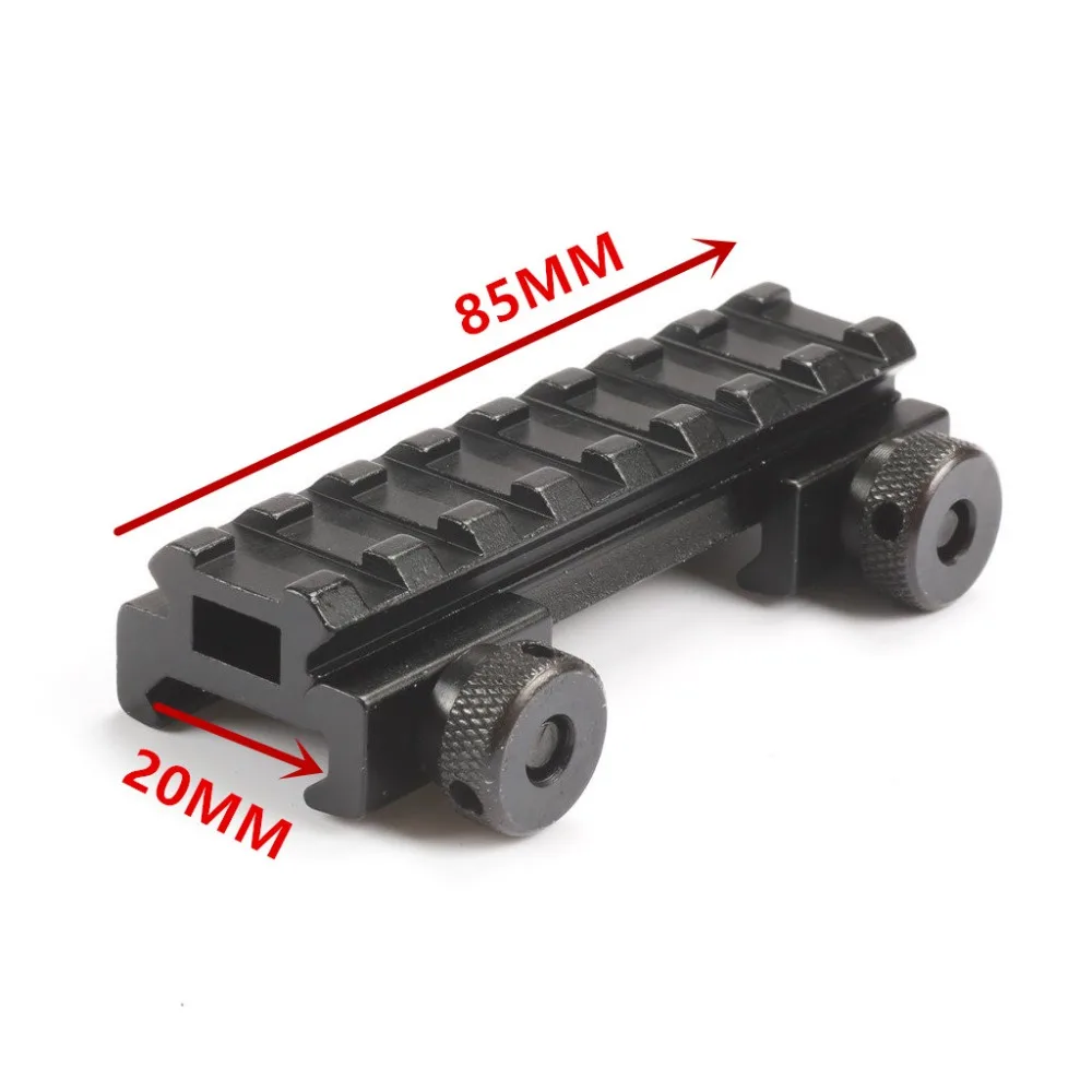 Mizugiwa 1 шт. 1/2(0,5) "See-Thru AR плоский высокий 8 Слот Riser Base Picatinny Rail Weaver 20 мм страйкбол охотничий прицел крепление caza