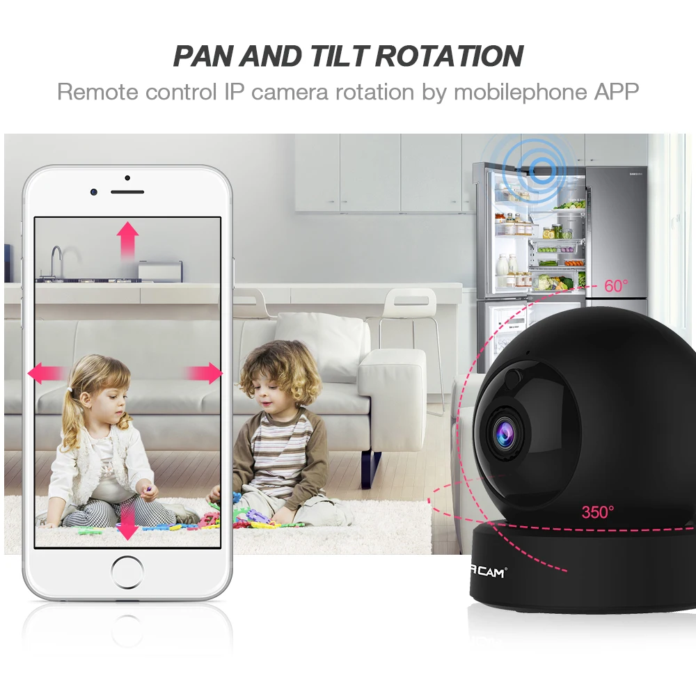 Камера видеонаблюдения Vstarcam G43S 1080P 2 МП IP Wi Fi инфракрасная камера ночного