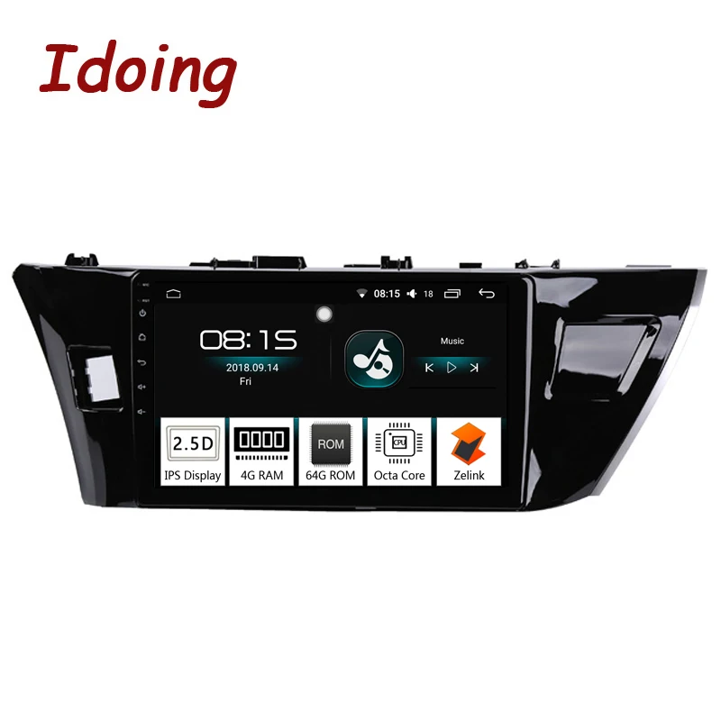 Best Idoing 10.2"4G+64G 2.5D 8 Core 1Din Car Radio Android 8.0 Multimedia Player Fit Toyota Corolla 2014-2016 GPS Navigation Glonass 1 Best Idoing 10.2"4G+64G 2.5D 8 Core 1Din Car Radio Android 8.0 Multimedia Player Fit Toyota Corolla 2014-2016 GPS Navigation Glonass 1