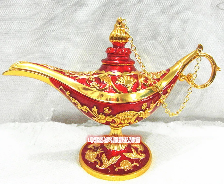 

Russia color tin Aladdin lamp oversized hollow package mail agent