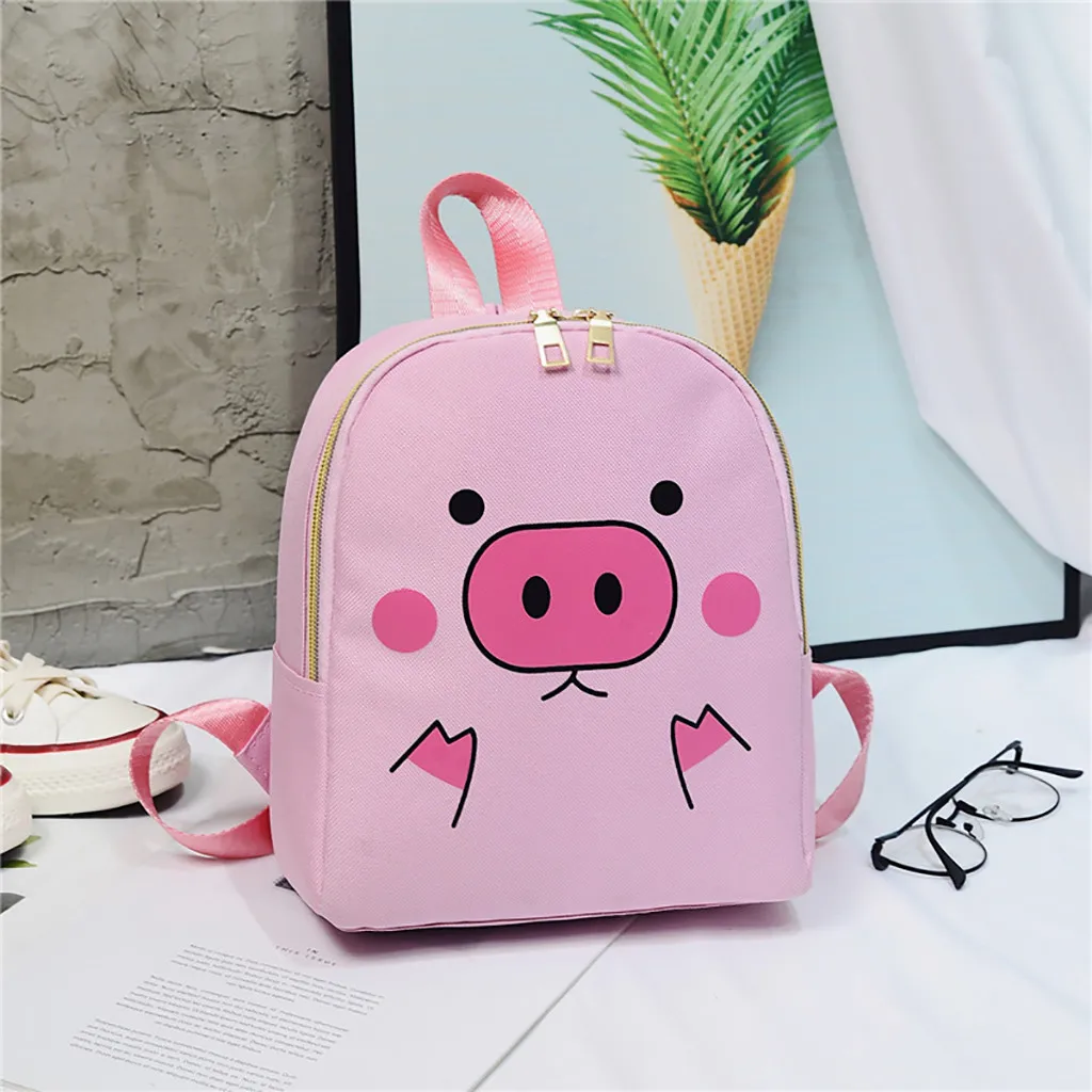 Женский модный студенческий рюкзак для путешествий, школьные сумки для девочек-подростков, милый рюкзак с принтом свинки, Женский мини-рюкзак#20