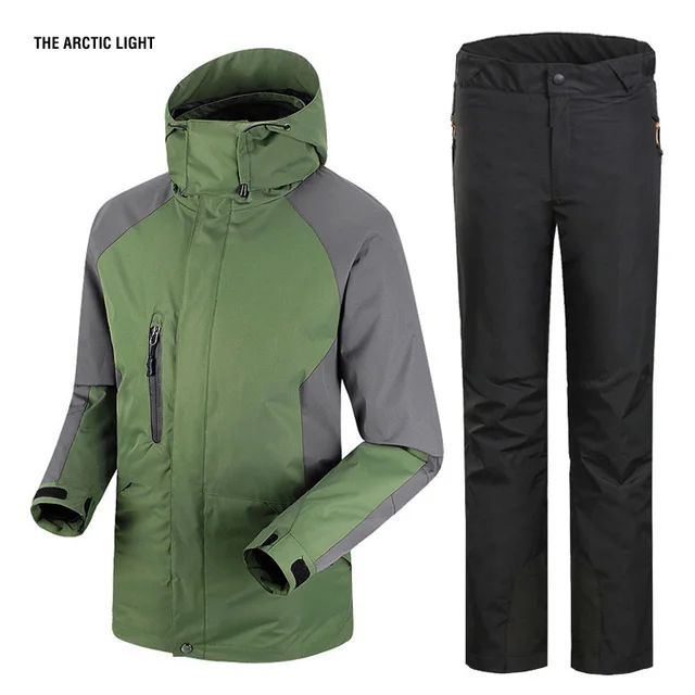 Homme 1 Et Sport Pantalon Épaississent En Étanche Trekking Ski Randonnée 3 Veste Camping Hiver Ensemble X46vrwqA4x