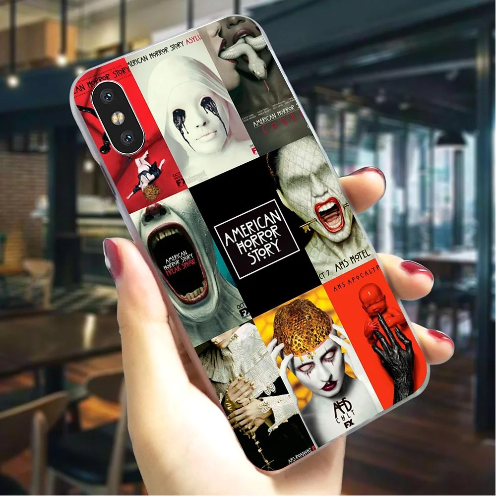 ТВ American Horror Story чехол для телефона чехол для iPhone 5S 5 SE 6 6S Plus/6 Plus/6 S Plus 7 8/7 8 плюс X XS XR Xs Max жесткий чехол с принтом - Цвет: K1021402