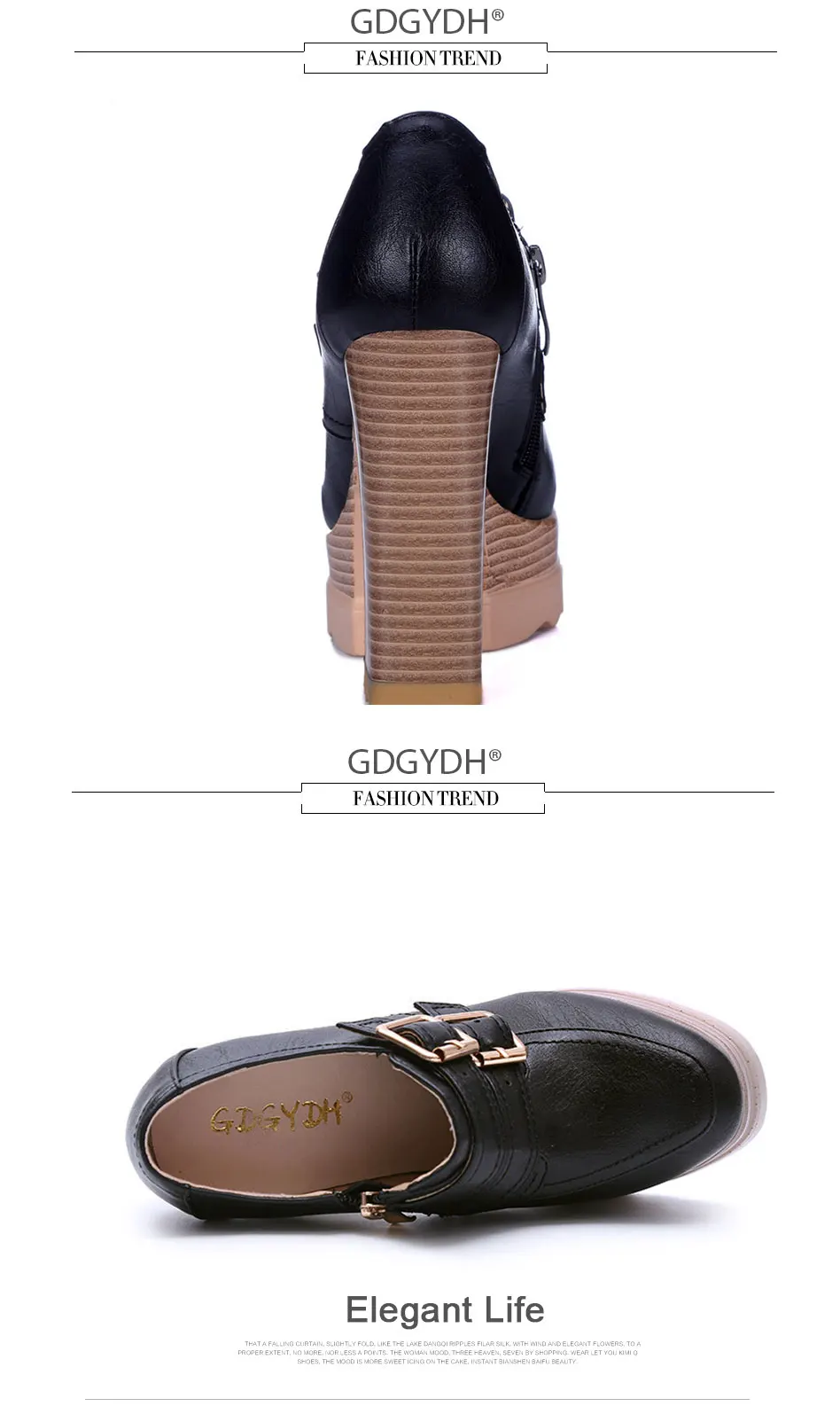 Gdgydh/демисезонные туфли-лодочки на Высоком толстом каблуке; женская обувь на платформе с круглым носком и шнуровкой; Повседневная Офисная Женская обувь; 42