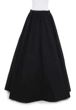 Новое поступление, ограниченное количество, однотонная мода, микрофибра, длина до пола, бальное платье,, длинная викторианская саржевая юбка - Цвет: Черный