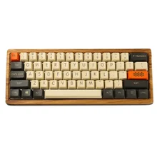 Ymdk teclado em branco com 87 104 de carbono, teclado para impressão superior e com perfil de pbt, adequado para teclado mecânico mx