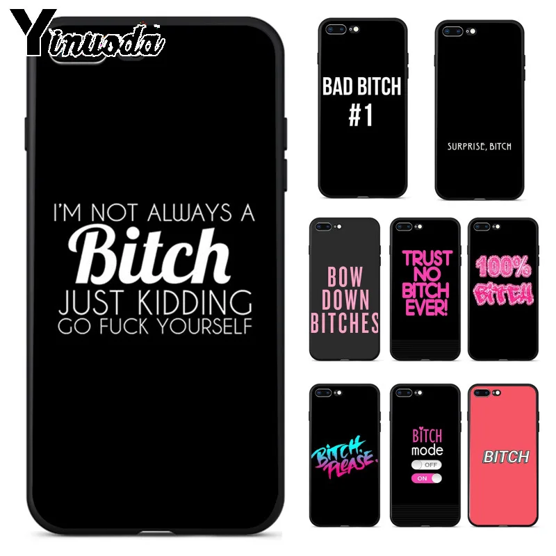 Yinuoda, не всегда, сука, сделай сам, рисунок, чехол для телефона, чехол для iPhone 8 7 6 6S Plus 5 5S SE XR X XS MAX|Чехлы-накладки| - AliExpress