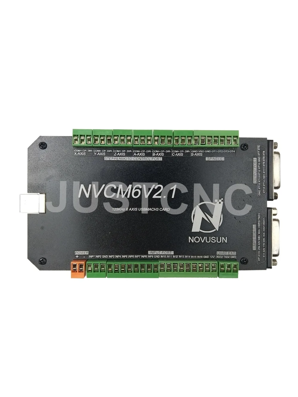 

CNC USB Port 4 Axis NVCM Stepper Motor Control Card speed controller dc pwm 2.1v