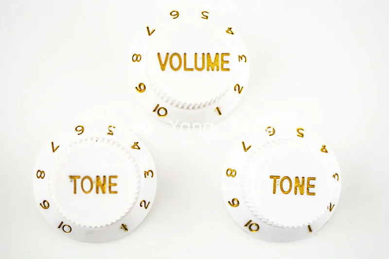 

Niko White 1 Volume&2 Tone Electric Guitar Control Knobs For ST/SQ Style Electric Guitar Free Shipping Wholesales