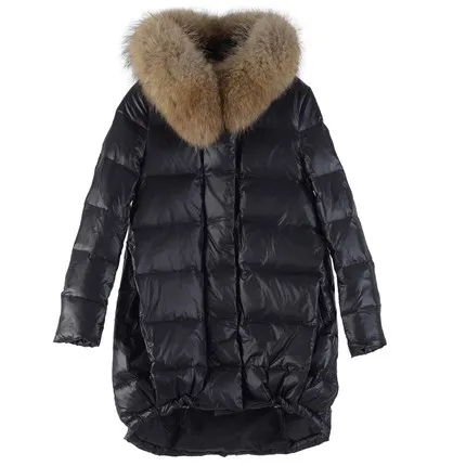 2018 Women Winter Loose Down Jackets Hooded Big Fur Collar Parkas Plus Size Coat Women Korean A Style Padded Down Jacket AS039 (19)