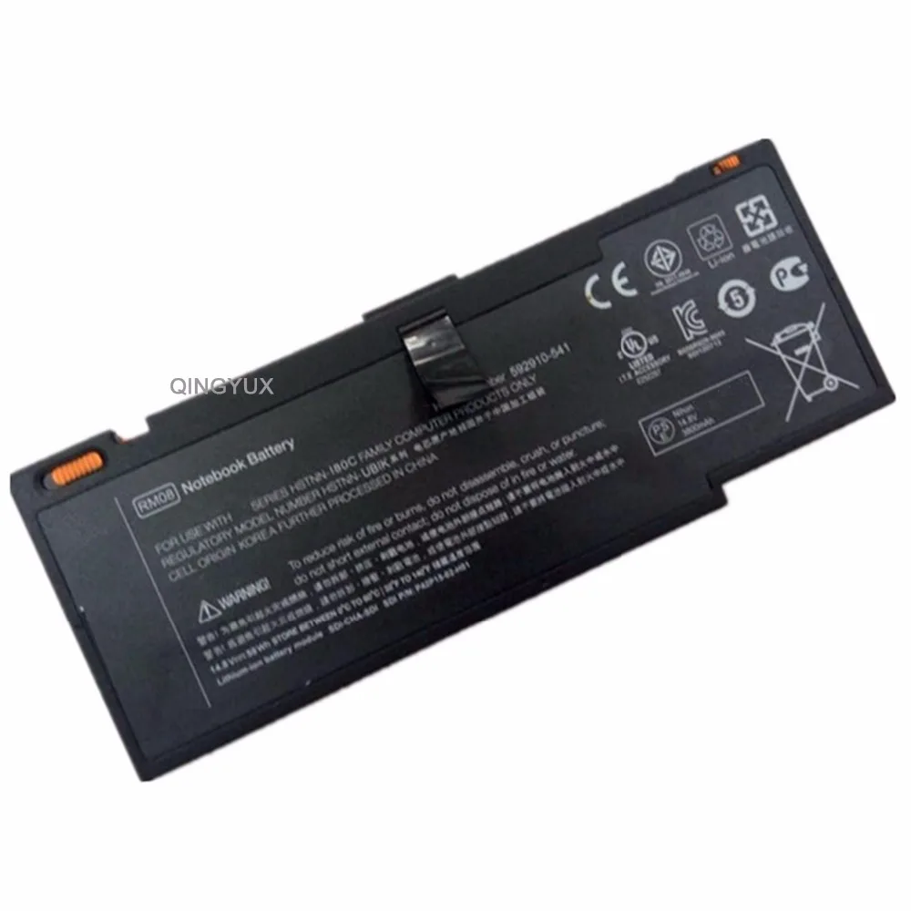 

QINGYUX New RM08 14.8V 59Wh 8Cell Laptop Battery for HP Envy 14 HSTNN-OB1K HSTNN-I80C 593548-001 LF246A 14-1000 592910-351