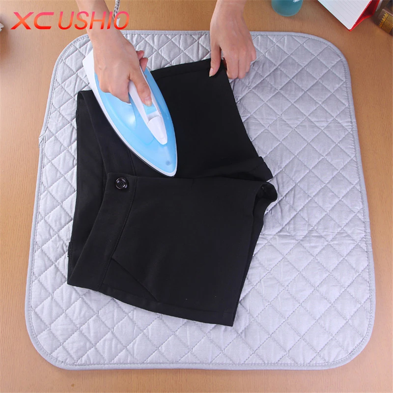 Mini Ironing Board Cover Mat Portable Folding Household Ironing Pads