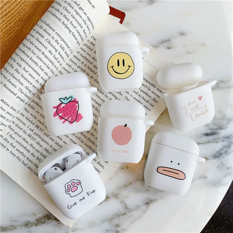 

Cute Fruit Silicone Case For Apple Airpods Protective Cover Cartoon Bluetooth Earphone Case For Aipods Accessories Headphone Box