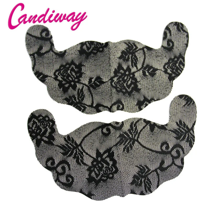 

Candiway Adhesive Nipple Covers Pad Lace Breast Stickers Disposable Emptied Chest Sexy Bra Accessories Woman Breast Nipple Cover