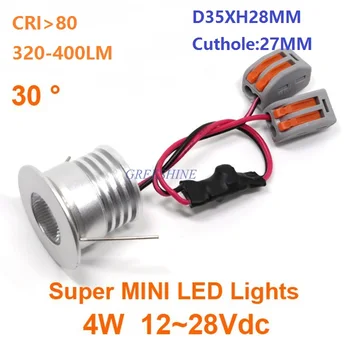 

D35XH28MM AC85-265V,DC12-28V,4W COB downlight Bright Led Recessed Spot light Pure White,Warm white Kitchen 5 years warranty