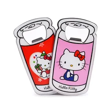 Кавайная одежда, с героями мультфильмов, для пива открывалка для бутылок персонализированный Забавный Нержавеющая сталь рисунок «Hello Kitty» бутылка барная открывашка инструмент домашний декор G34