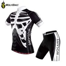 WOSAWE летние мужские комплекты одежды для велоспорта MTB дышащие Джерси велосипедные гелевые Шорты Горный велосипедные майки Джерси спортивный костюм