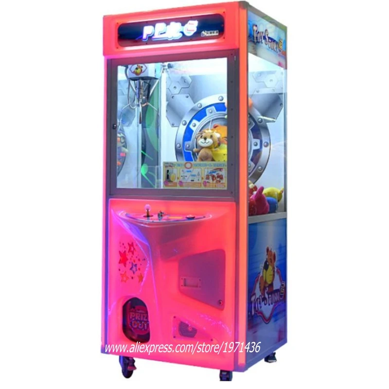 Token Coins Operated Games Illuminated Stuffed Toy Cranes Claw Machine