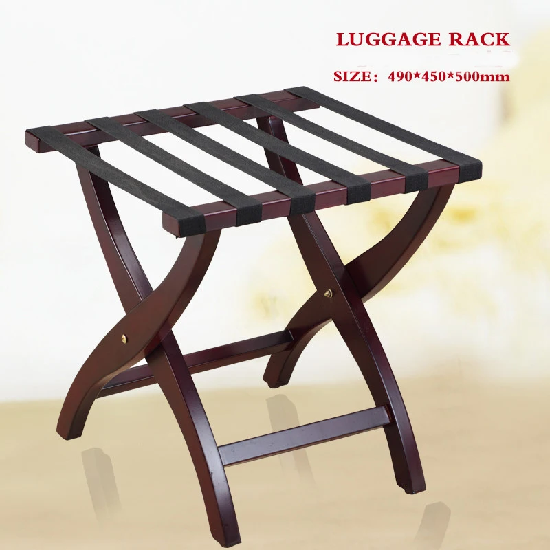 49*45*50cm Solid wood Hotel Luggage Racks Folding Luggage chairin