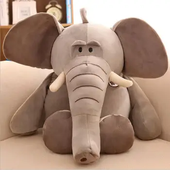 

55cm Long Nose Eelephat Eiderdown Cotton Calm Plush Toy Baby Sleep Pillow For kids Children Birthday Gift