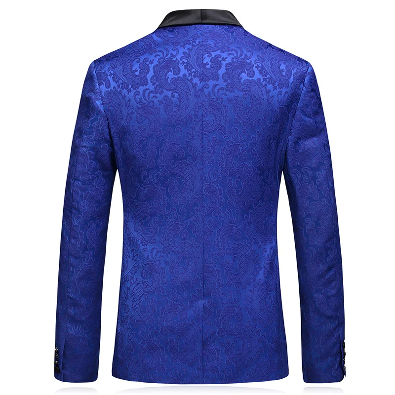 Jacquard Suits Mens Blazer Jacket with Vest and Pants Fashion Business Party Men Dress Suit Tuxedo Size S M L XL 2XL 3XL 4XL 5XL