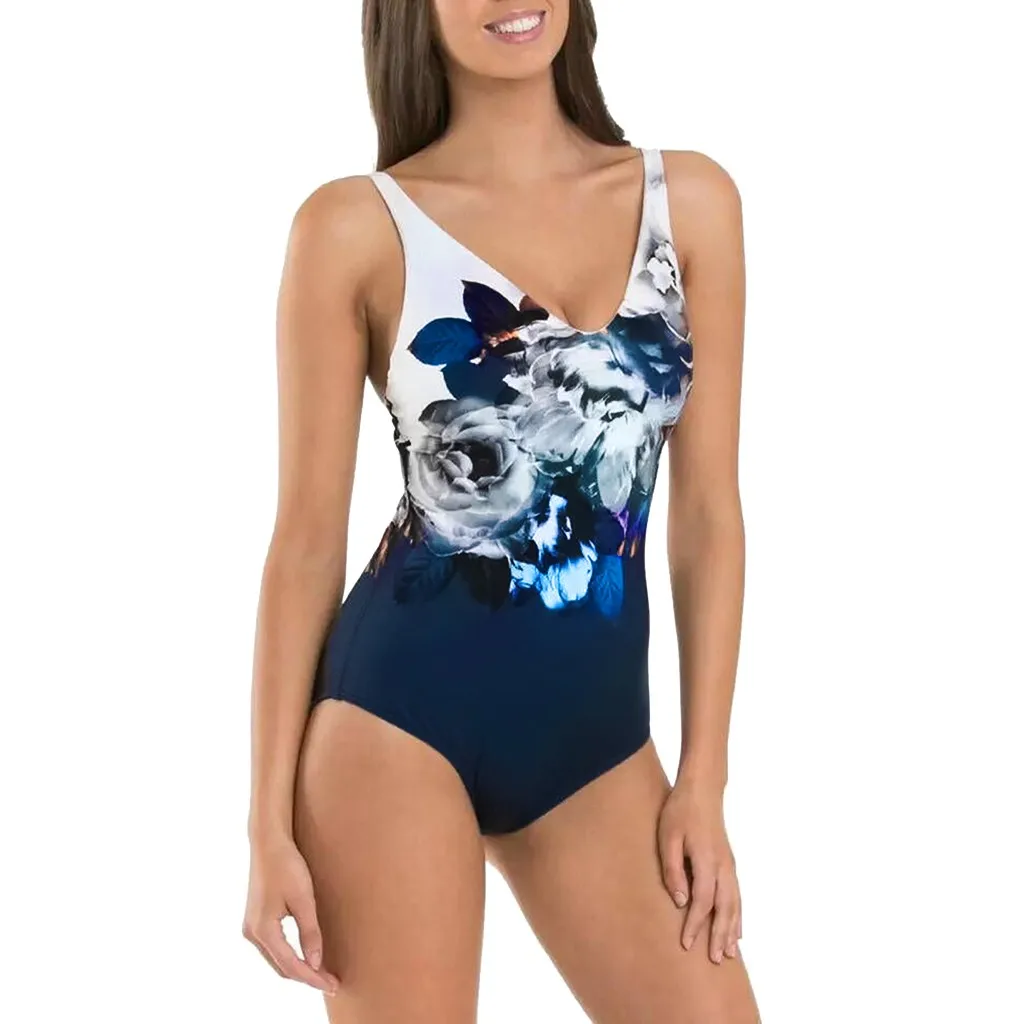 

Swimwear Women Sexy Floral One Piece Swimsuit Women Summer 2019 Sexy Sport Bathing Swimming Suit For Women Stroj Kapielowy