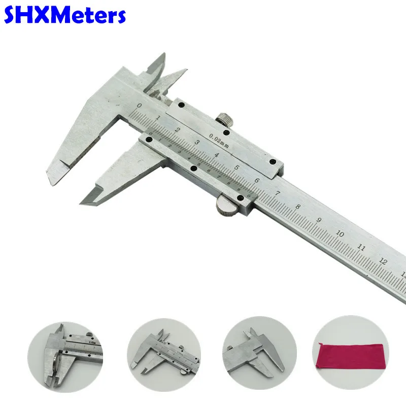 1pc Vernier Caliper 0 150mm/6" Metal Calipers Gauge Micrometer