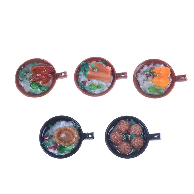 

Cute Artificial Food Keychain Mini Casserole Rice Cooker Key Ring Small Child Toy 1.5*3.5cm 1 Pcs