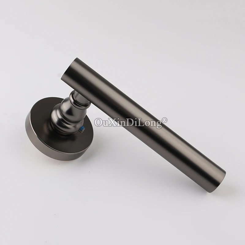  Elegant European Mute Mortise Door Lock Set Interior Entry Silent Door Lever Lock for Living Room B - 33035230310