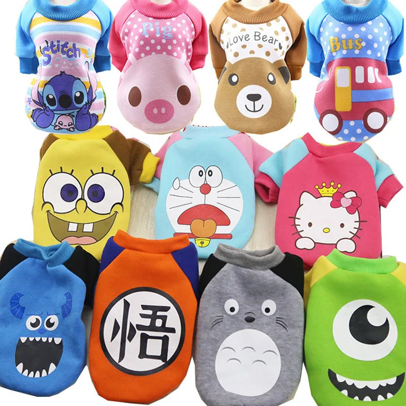 

Cartoon Cheap Dog Clothes For Small Dogs Winter French Bulldog Coat Dog Halloween Costume Chihuahua Puppy Hoodies Pet Clothes