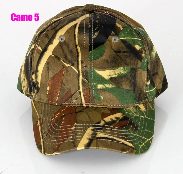 Наружная камуфляжная шапка охотника для мужчин военные тактические кепки-бейсболки для рыбалки Пешие прогулки путешествия горный велосипед бионическая шляпа - Цвет: Camo 5