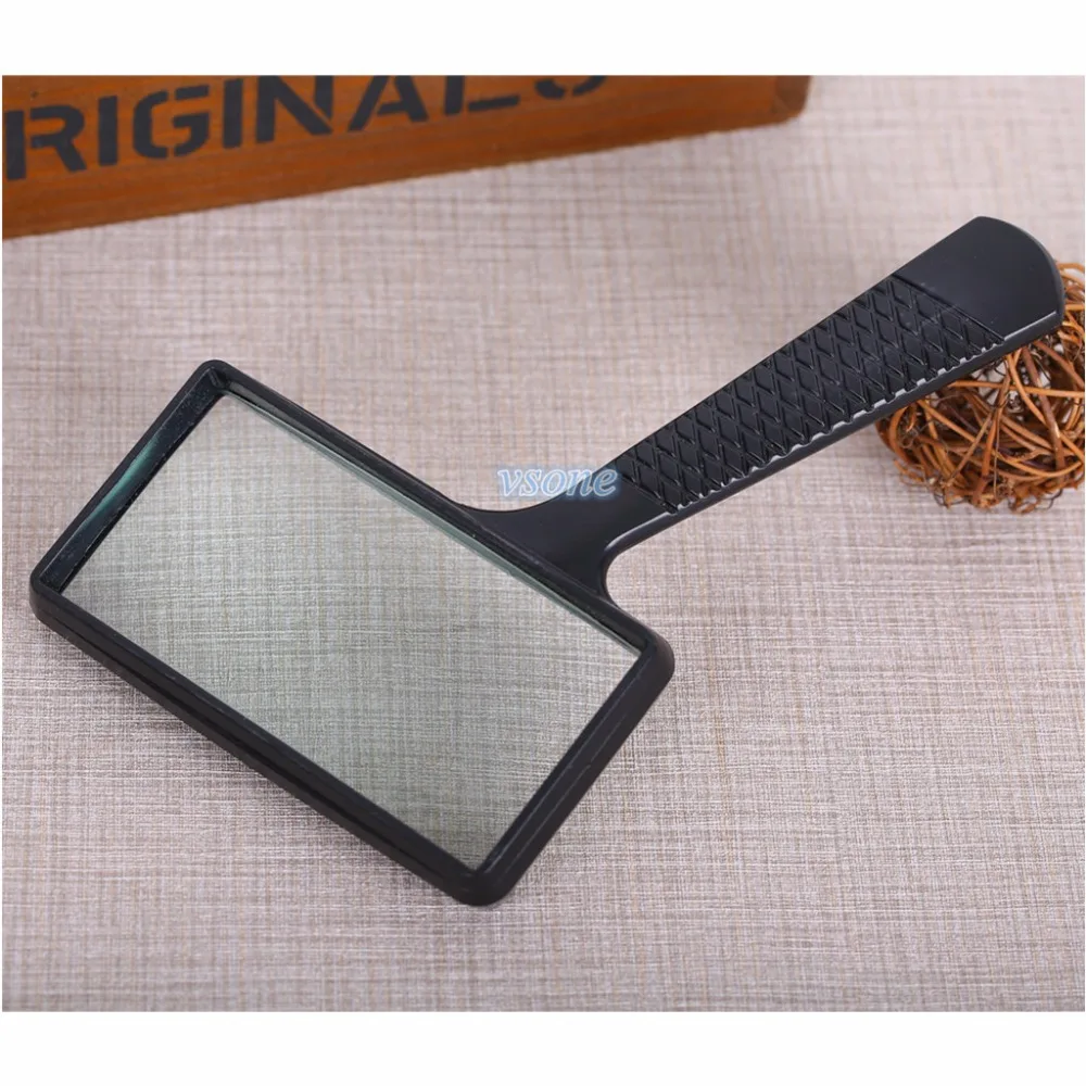 

6X 105X57mm Magnifying Glass Jewelry Read Nature Zoom Low Vision Fresnel Lens Loupe Observation Portable Hand-held Magnifier