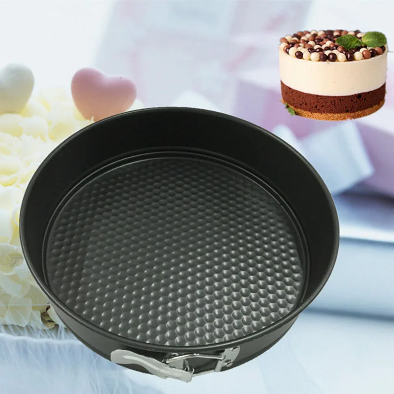 DIY Инструменты для выпечки кондитерских изделий разъемная форма для торта съемный замок антипригарная разъемная форма для торта противень набор для выпечки инструмент для торта JCFMJ95 - Цвет: Round Shapes